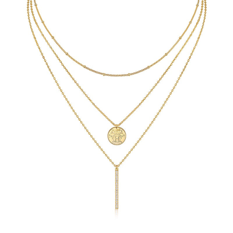 Layered Gold Necklace Set