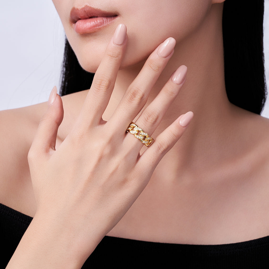 Aurelia Chain Ring