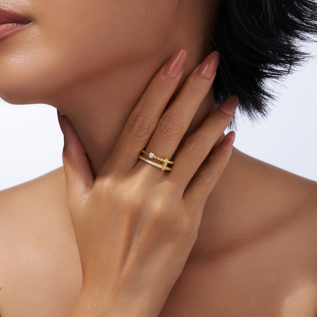 Trinity Twist Ring
